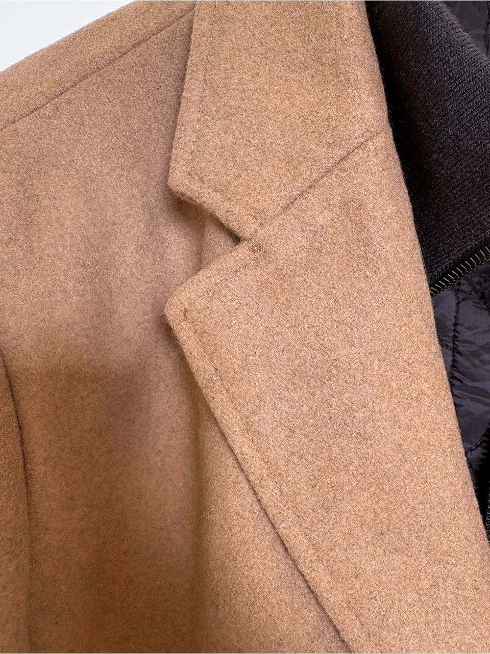 Dockers Camel Single-Breasted Trench Coat